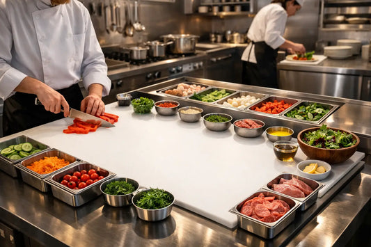 Chef Prep Station for Restaurant Kitchens