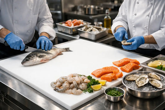 Seafood Preparation Bench Stainless Steel