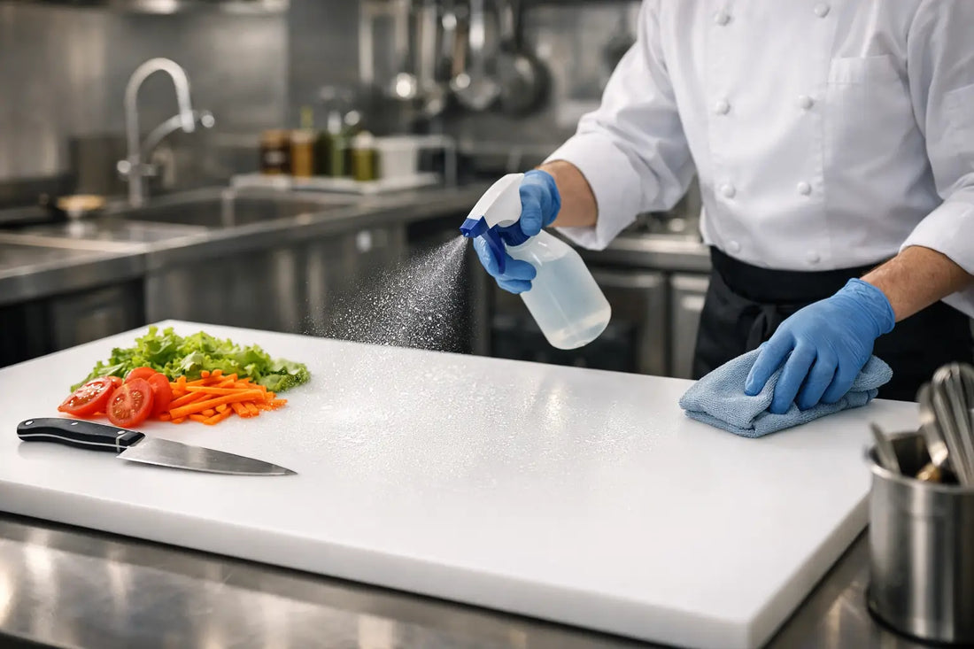 How to Sanitise Chopping Board Station