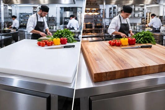 Poly Board vs Timber Board for Commercial Prep