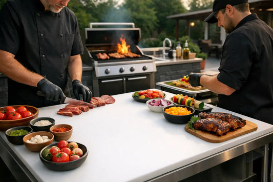Outdoor Prep Station for Serious BBQ Cooks