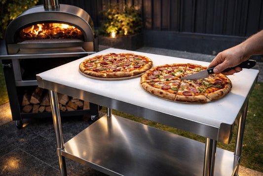Choosing a Commercial Stainless Steel Prep Table with full size chopping board